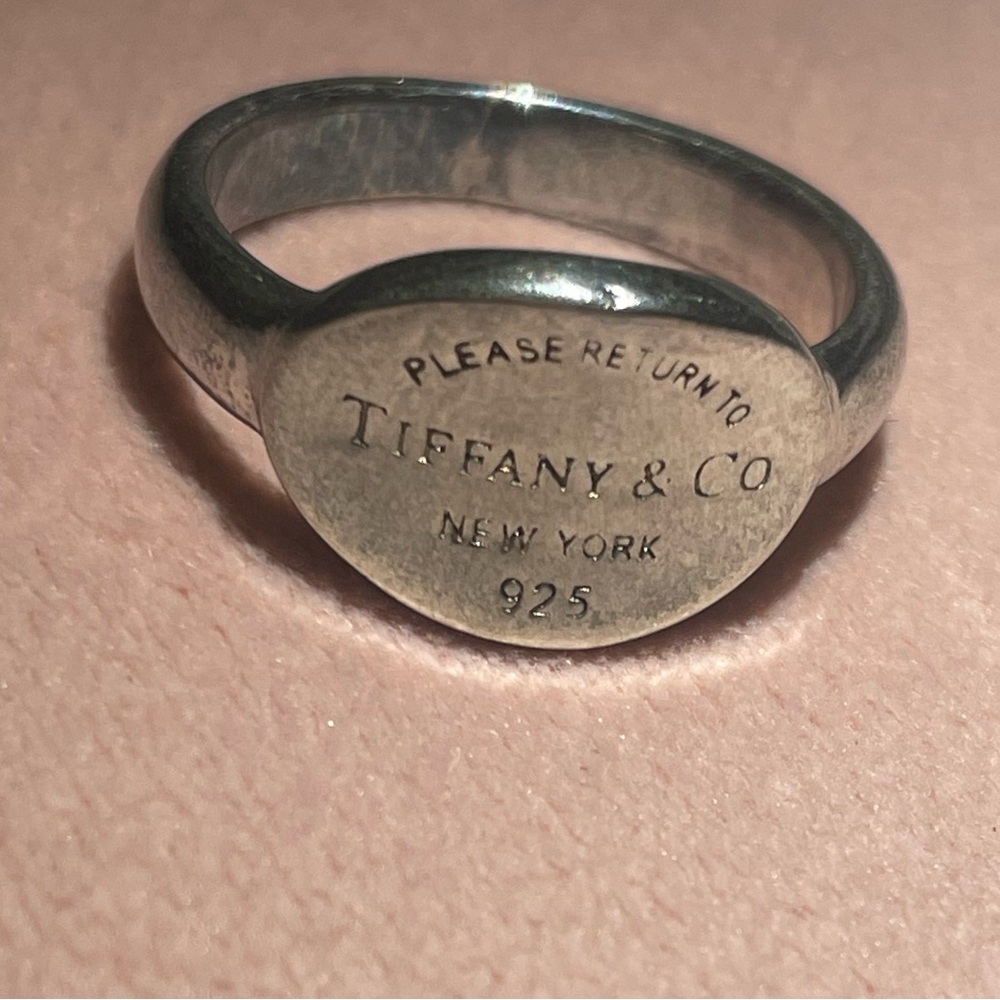 Tiffany and Co Oval Tag Ring